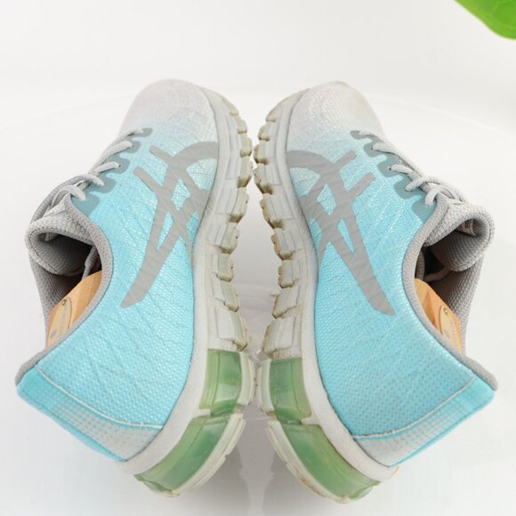 Asics Womens Gel Quantum Running Shoe Size 9 Blue Silver Gray Sneaker Trainer - Picture 8 of 12